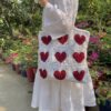 crochet tote bag carry love with our heart shoulder bag 3