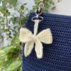 crochet coquette bow bag charm 4