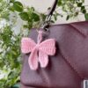 crochet coquette bow bag charm 3